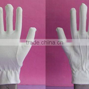 hot selling thin white cotton glove for waiters