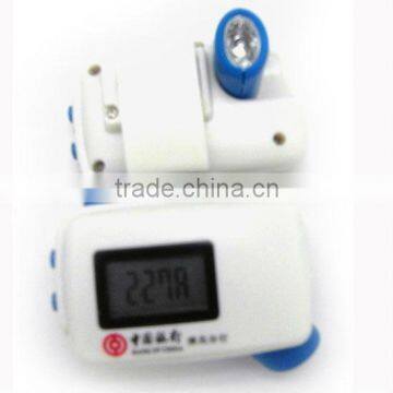 Multifunctional calorie pedometer with torch