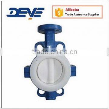 PTFE Cover Disc and Seat Butterfly Valve with Split Body Soft Seat