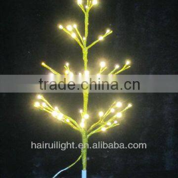 X'mas tree lights w gold glitter