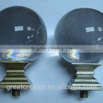 High Transparent Large Acrylic Ball Curtain Rods Finials