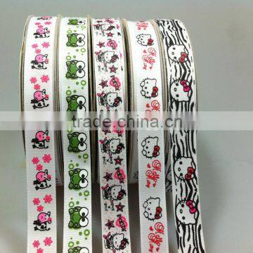 cat animal charact ribbon printed grosgrain ribbon wholesale