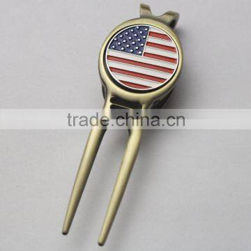 cheap price in stock golf divot tool with different ball markers for sale