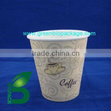 Single Wall Paper Cup With CPLA -laminated Inside