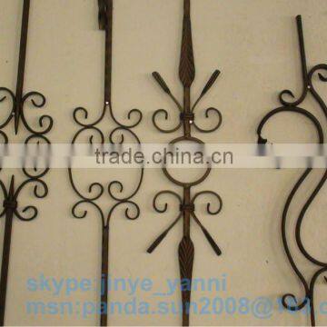 Staircase guardrail wrought iron baluster