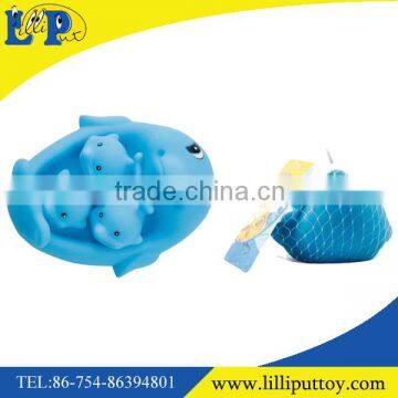 Interesting Baby Bath Toy Cute Pig Toy Family Set photo-2