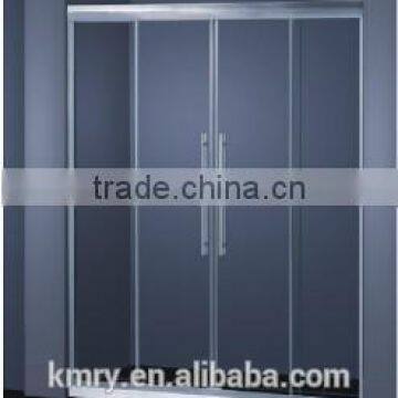 Aluminum Framed 4 panel Sliding Glass Door Shower Screen