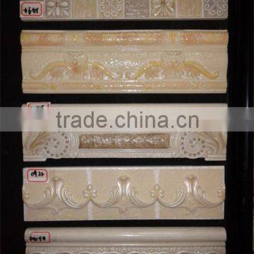 Fashion design decorative wall tile resin listello border tile