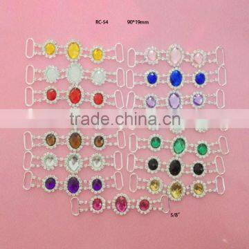 Stock hot selling Factory price rhinestone connector for headband/hairwear for bikini (RC-54)