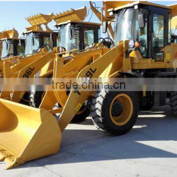 1800kg mini wheel loader 1.8 ton with air conditioner and joystick control for sale