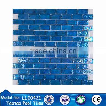 hotsale lowest prcie blue sicis glass mosaic in pastilha