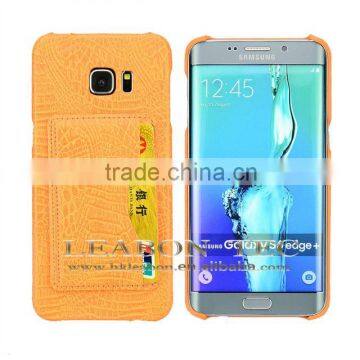 China Wholesale for Samsung Galaxy s6 Edge Case, Back Leather Cell Phone Case photo-5