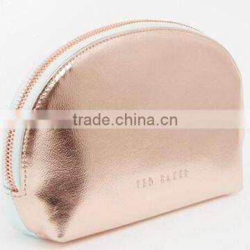 China Supplier Gold PU Make Up Bag photo-2