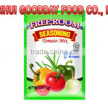 10G/sachet*12*50 Halal Tomato Flavor Bouillon Seasoning Powder