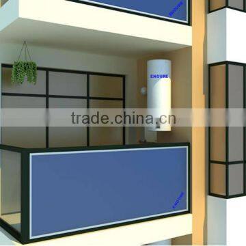 Energy wall mounted flat panel solar collector