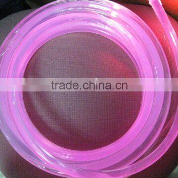 infilled side light optical fiber