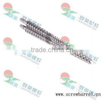 twin conical screw and cylinder