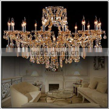 Large crystal chandeliers light fixture hotel maria theresa crystal light MD8477T-L17