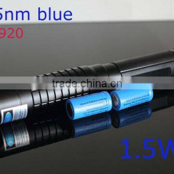 High power 1000mw blue laser pointer 445nm Central focus burning cigars