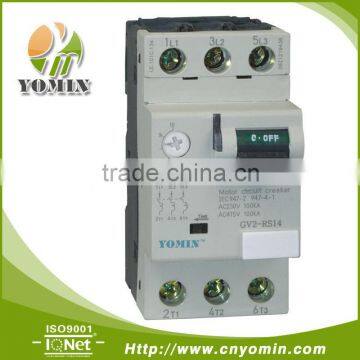 Manufacturer 4A 3POLE MOTOR PROTECTION CIRCUIT BREAKER , GV2-RS08 MPCB .