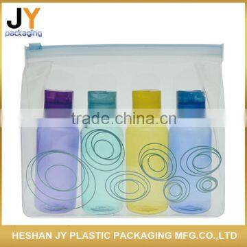 Comfort economy wholesale shampoo/bath gel bottle travel kit set portable night cream hand lotion travel cosmetic bag