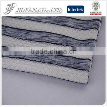 Jiufan Textile Polyester Rayon Lace Fabric with Spandex