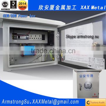 XAX18DB Non standard custom made Restricted Access Telecom Security metal hg distribution box