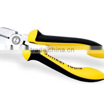 Diagonal cutting pliers with dolphin handle