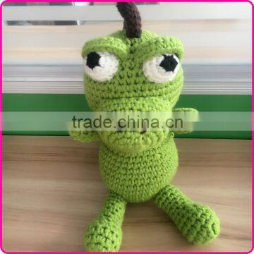 Cute handmade knitted stuffed toys ,crochet baby stuffed toys ,funny alligator stuffed toys