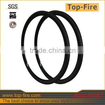 700C super light weight tubular road bicycle carbon rims for sale