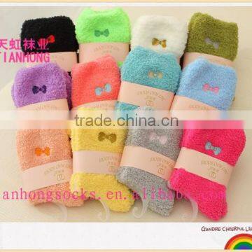 High Quality Casual Colorful Full Terry Socks for Women