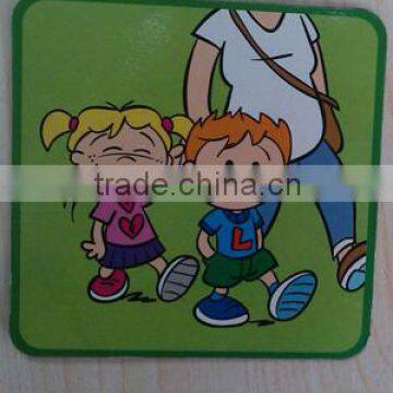 OEM promotion cartoon kids fridge refrigerator magnet stickers with animal shapes