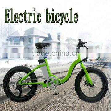 26 inch 36v 350w lithium battert motor folding fat electric bike