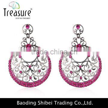 Fashion jewelry hot selling wholesale Latest design diamond earrings, vintage earrings, alloy big earrings