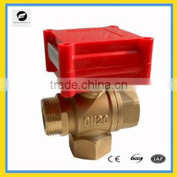 3 way motor control valve DC9V-24V 15mm 20mm 25mm for electric control water treatment