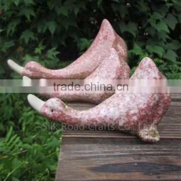 Ceramic duck for garden decoration