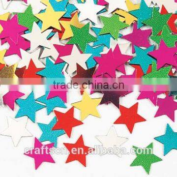 Metallic paper star shaped confetti wedding confetti