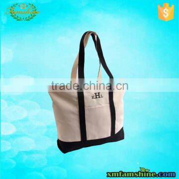 reuseable cotton long strap shoulder tote bags