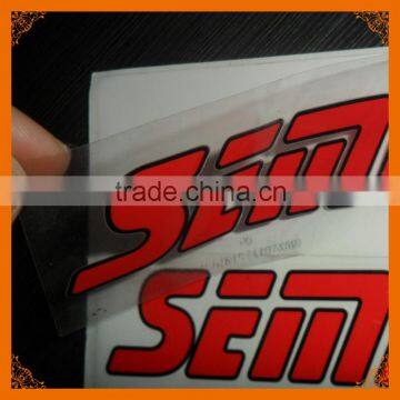 custom printed transparent pvc sticker