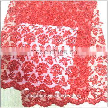 African french style chemical white allover lace fabric