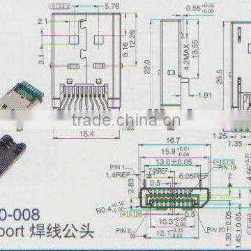 laptop mini usb 3.0 connector