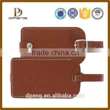 oem Stitching leather bag case luggage tag bulk luggage tags