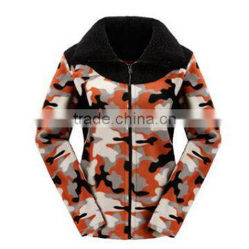 Custom couple camo polar fleece jacket