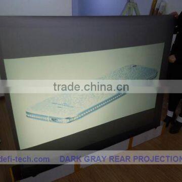 High quality R rear projection fabric ,high contrast grey color,for shop