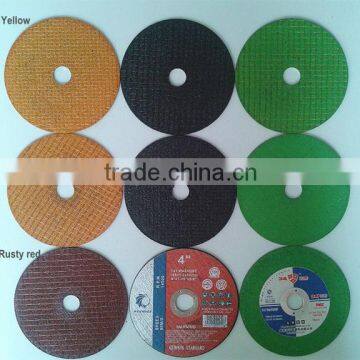 4" 5" 14" abrasive color wheel for steel cutting and grinding 105x1 125x1 100x6 350x3 355x3 Yiwu Ningbo Shanghai Guangzhou China