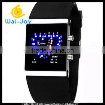 2014 newest special design charming 30ATM waterproof LED calendar quartz watch(WJ-2230)