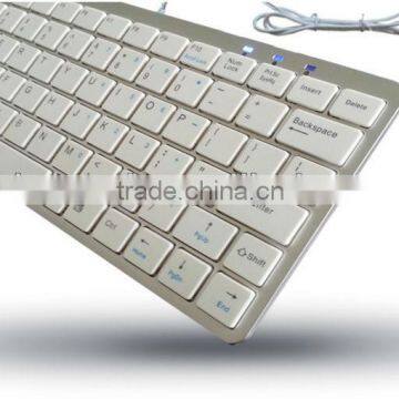 wired USB Slim notebook keyboard with Silent switch