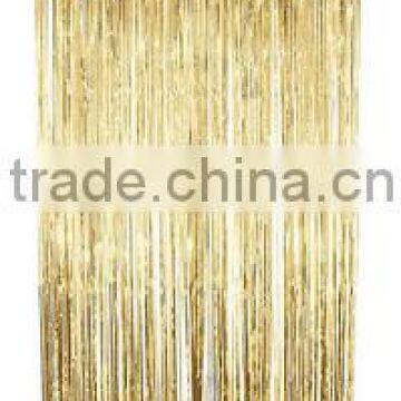 Metallic Gold Door Decoration,Metallic Foil Curtain,Tinsel Curtains Party Decoration