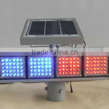 Solar traffic lights, Solar double side flash warning lights