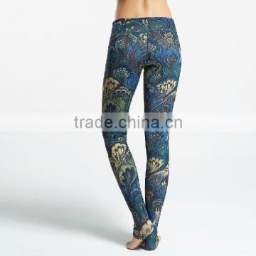 Plus size drop shipping ethnic waterproof colored plyeater thai yoga pants